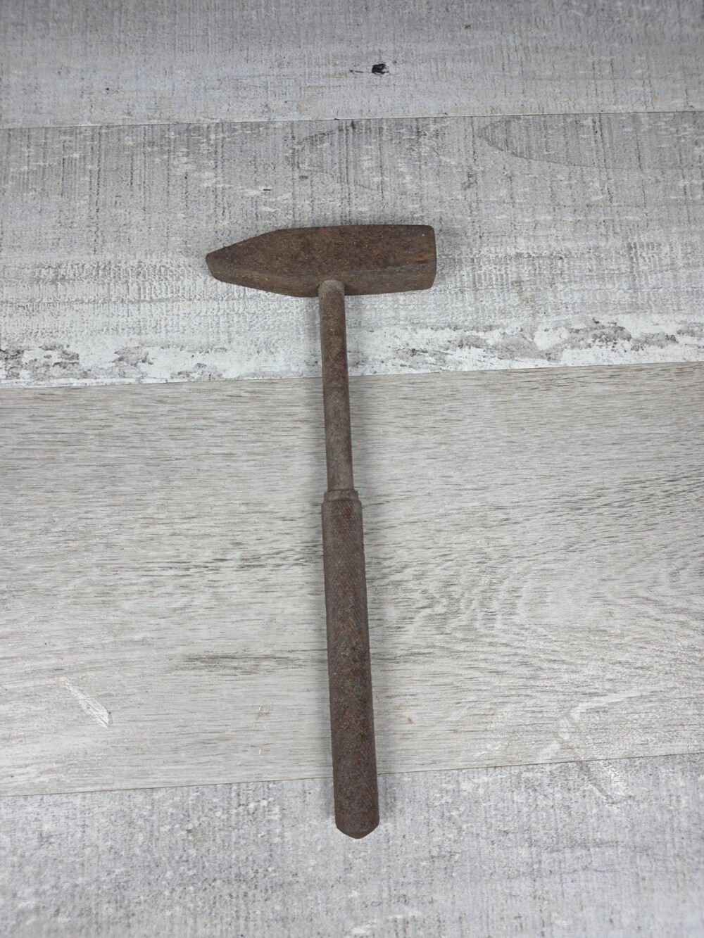 Antique Blacksmith/Anvil/Forge Cross Pein Hammer All Metal Farmhouse Decor b107